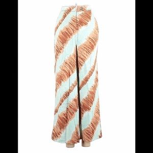 Anthropologie casual pants, NWT. Size small. Pale blue with tropical print.